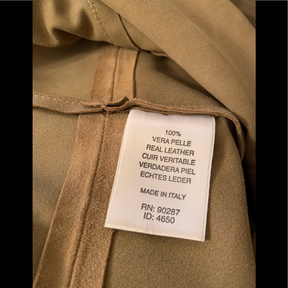 Adrienne Vittadini Suede Jacket Made In Italy. - Picture 9 of 12